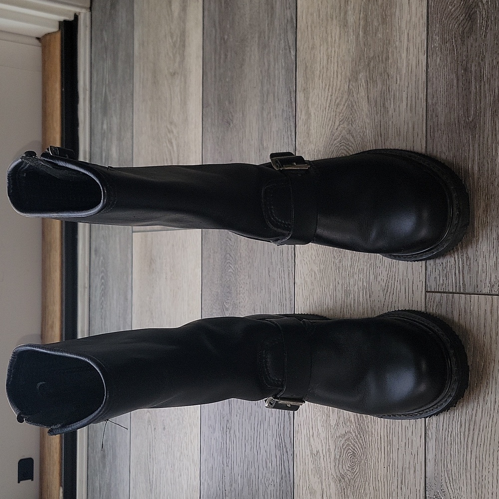 Carolina Harness Engineer Moto Rebel Leather Boots 6 New